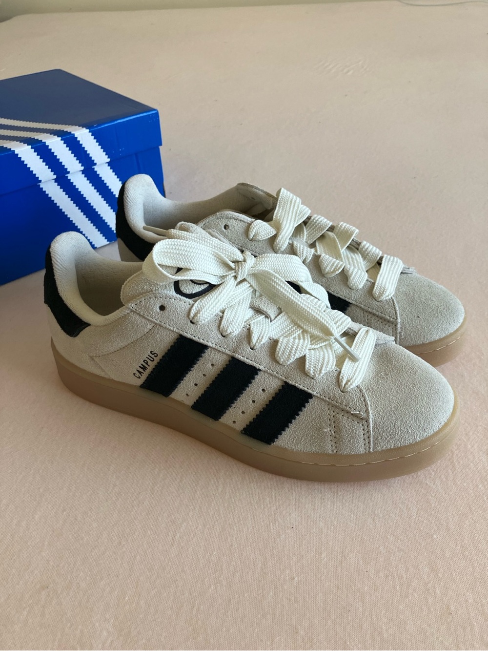 adidas Campus 00s White Black Gum Suede Men’s Size 9
